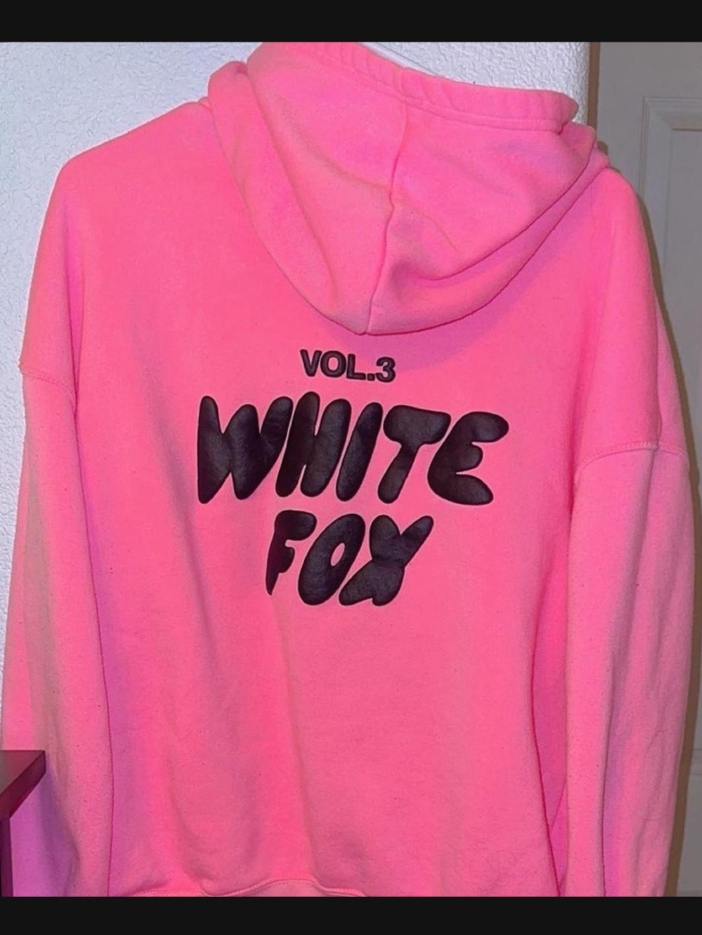 White Fox Vol.3 Pink Hooded Sweater and matching Sweats, XL